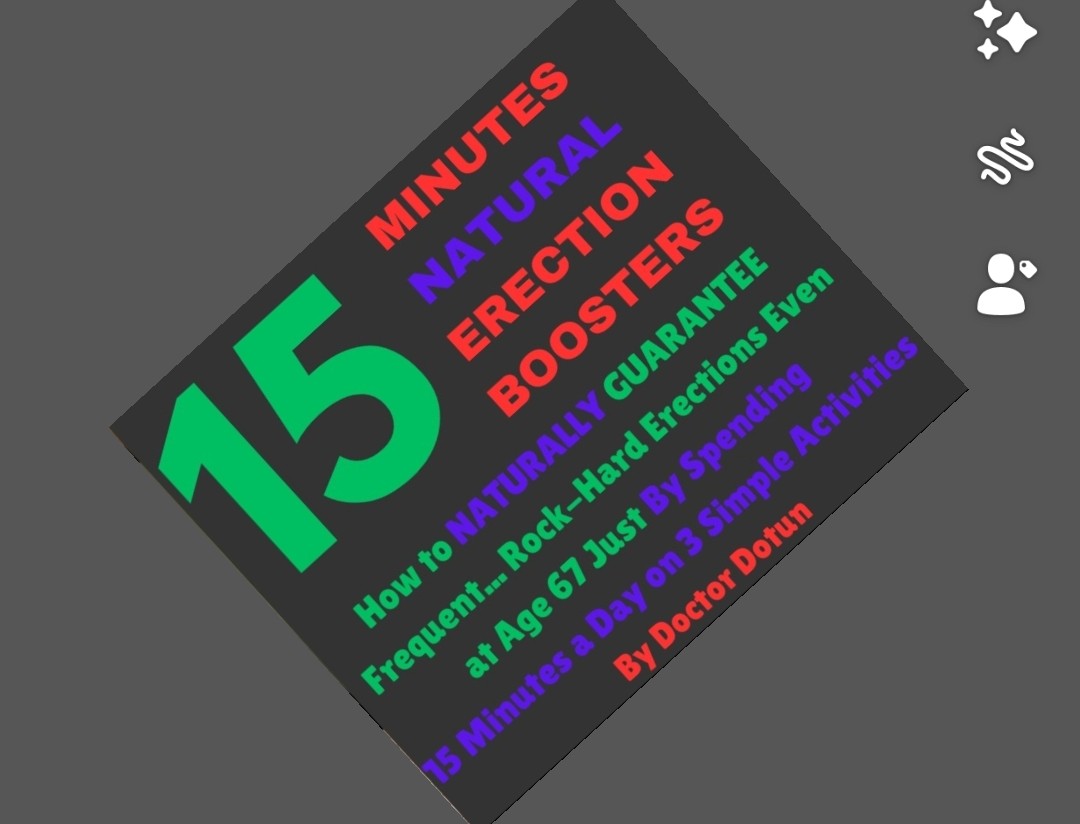 15 Minutes NATURAL Erection Boosters