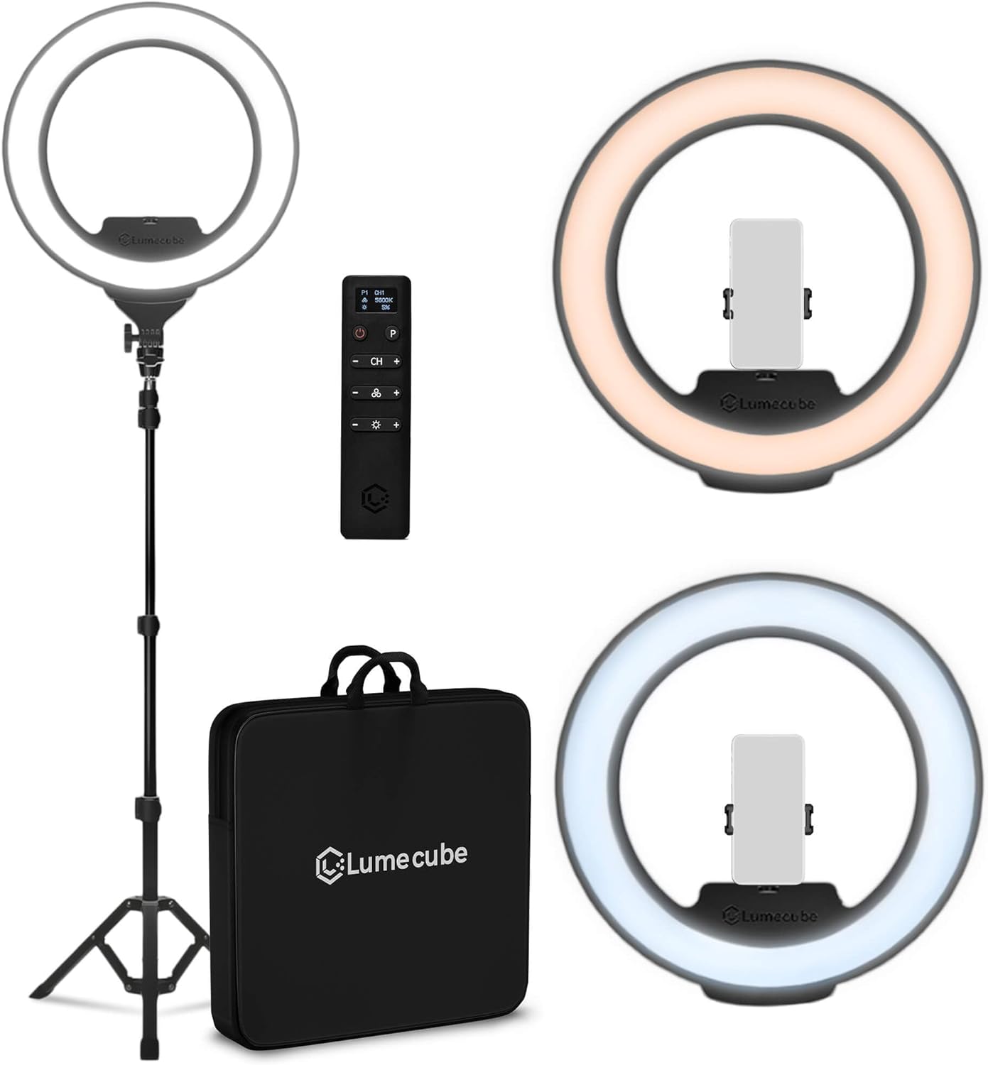Lume Cube Ring Light Pro 18-inch - Bright Lighting for Podcasting