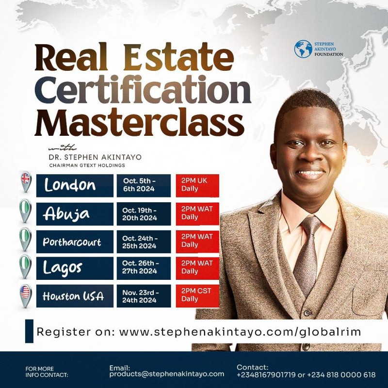 Certified Real Estate Masterclass (all location)
