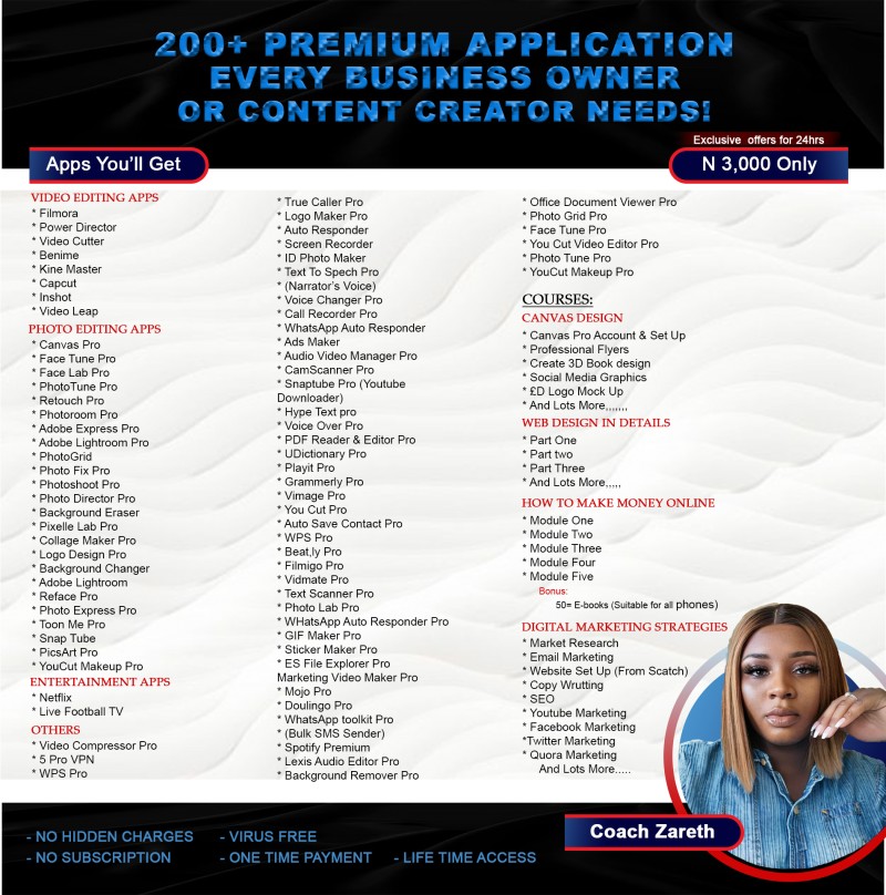 200+ PREMIUM APPLIANCATIONS