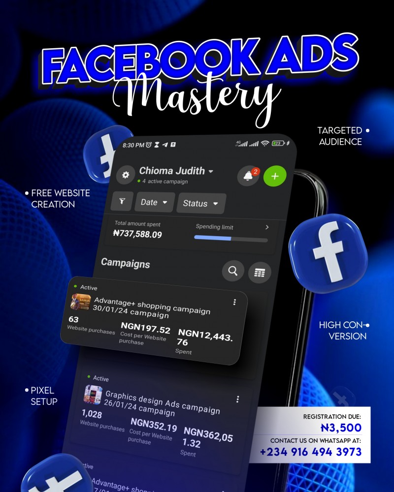 Facebook Ads Mastery Course