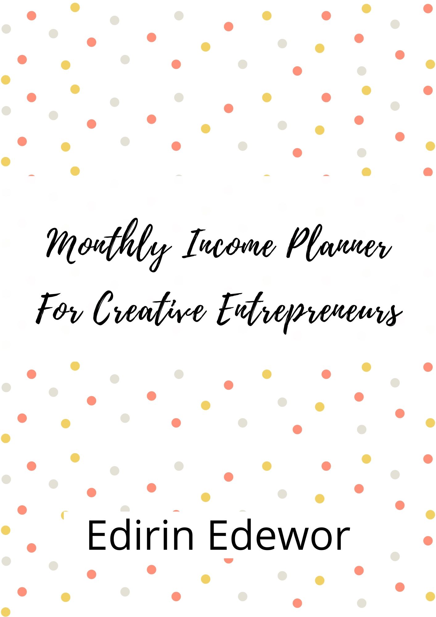 Monthly Income Planner