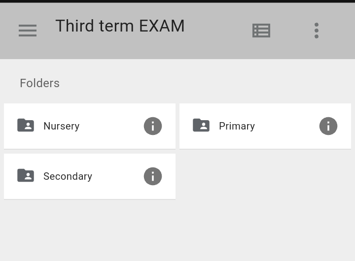 Third Term Examinations For All Classes and All Subjects