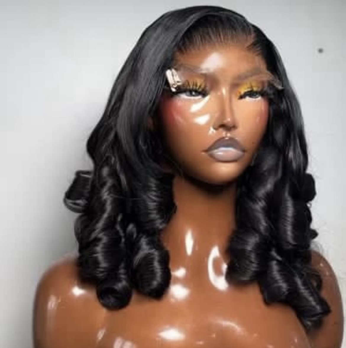 16" Super Double Drawn DEW Bouncy Frontal Wig