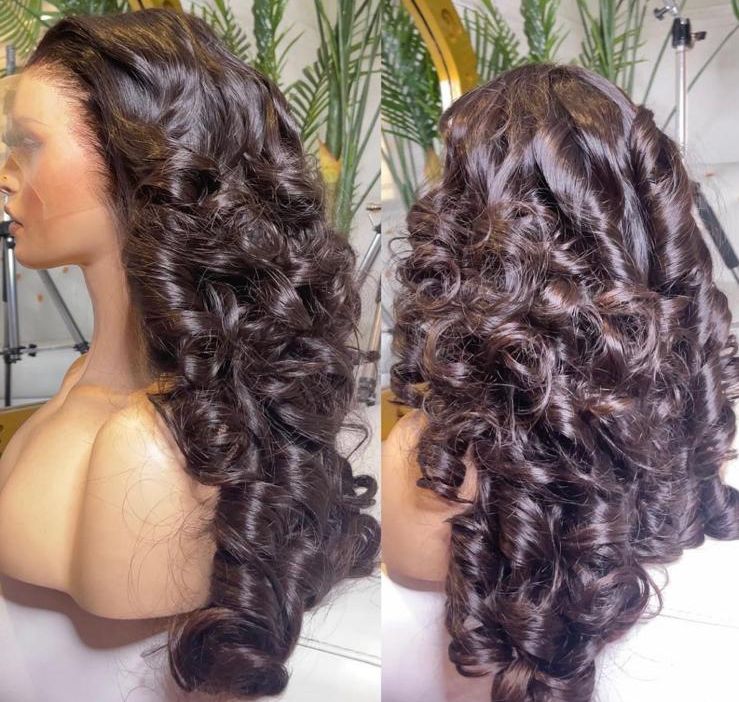 26" Super Double Drawn ZEY Bouncy Frontal Wig