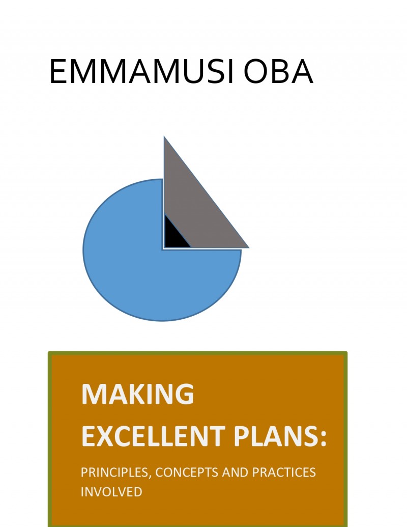 MAKING EXCELLENT PLANS: Principles, concepts and practices involved