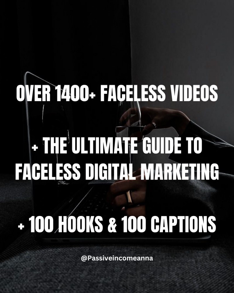 THE ULTIMATE FACELESS BUNDLE FOR DIGITAL MARKETERS!