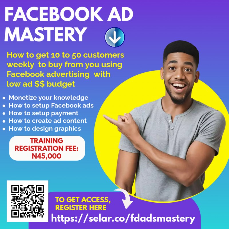 FACEBOOK AD MASTERY COURSE TRAINING