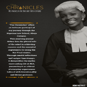 The Chronicles: My Journey to the Bar and Call to Divinity
