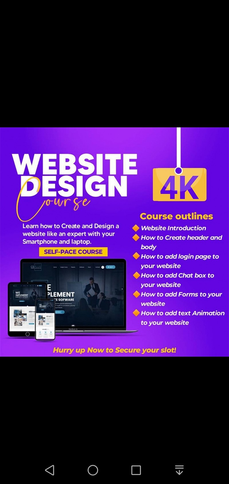 Buy WEBSITE DESIGN COURSE by Excel Sam on Selar