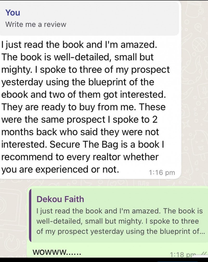 Customer review 1