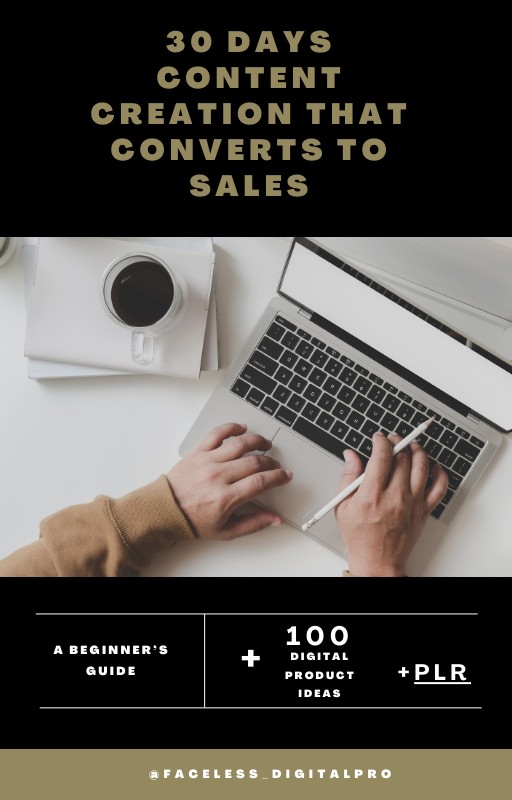 30 Day DFY Content creation that converts to sales + PLR