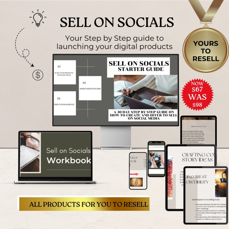 Sell on social starter guide +PLR