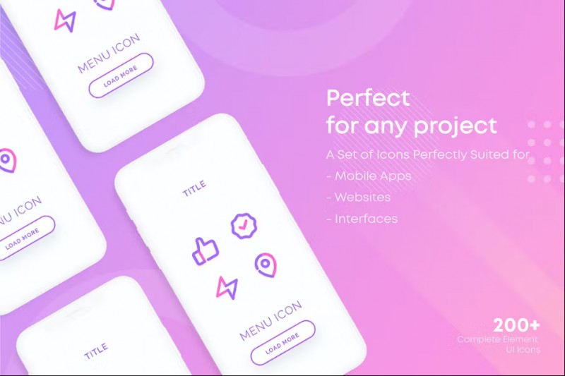 Complete Web and Mobile UI Icons Pack