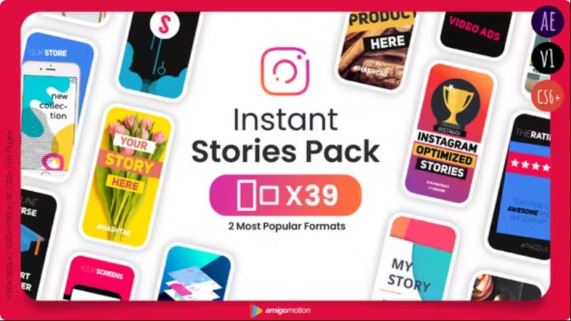 Instant Stories Pack - After Effect Version