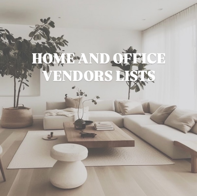 Full Home and Office Vendors List
