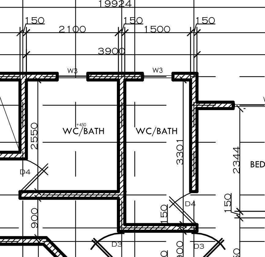4-Bedroom Bungalow Basic Floor Plan