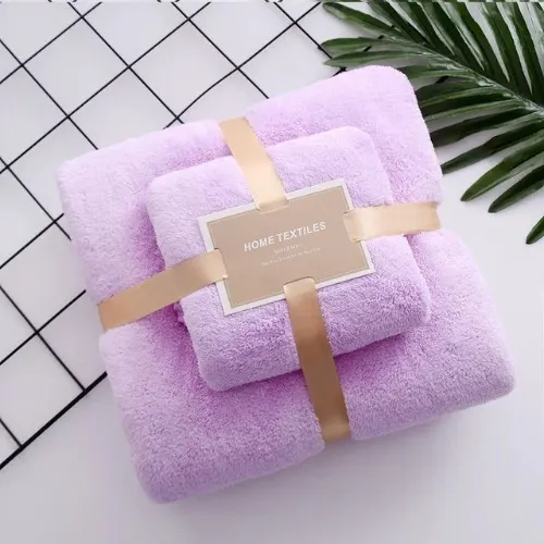 Absorbent Towel - Big And Small - Purple