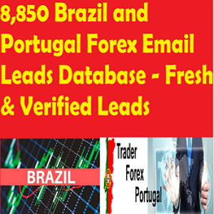 8,850 Brazil and Portugal Forex Email Leads Database