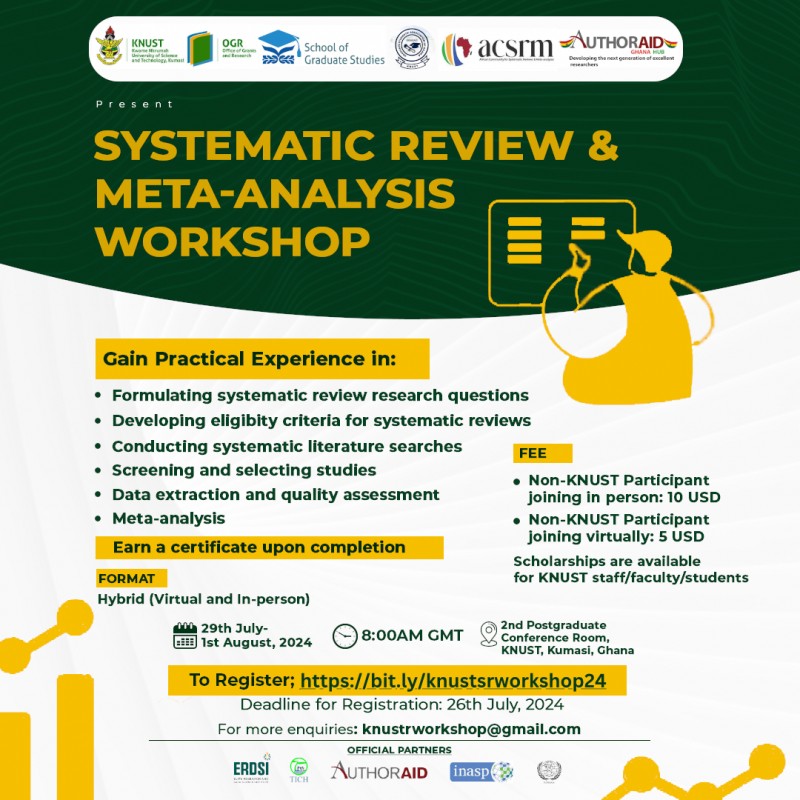 Systematic Review and Meta-analysis Workshop