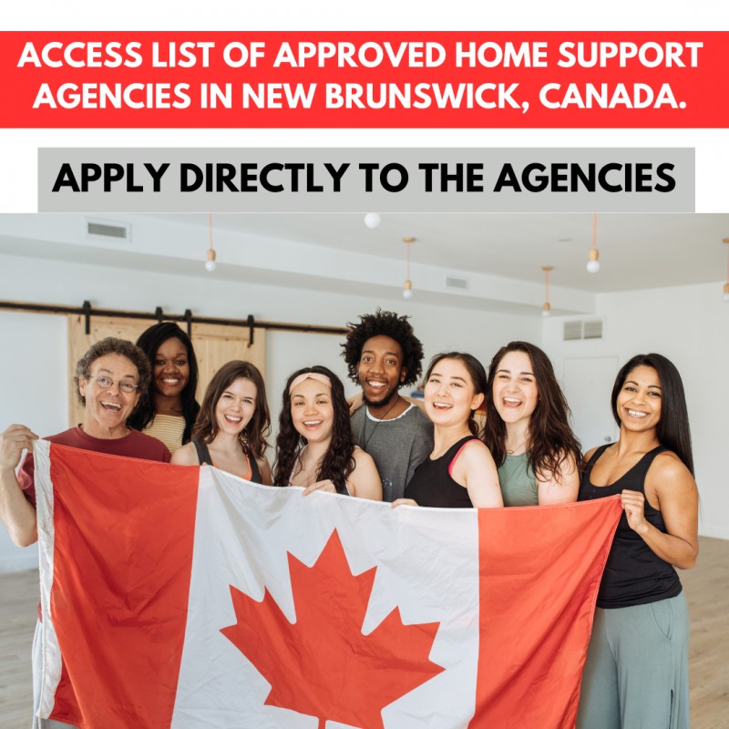 Get Free List of Approved Home Support Agencies in New Brunswick