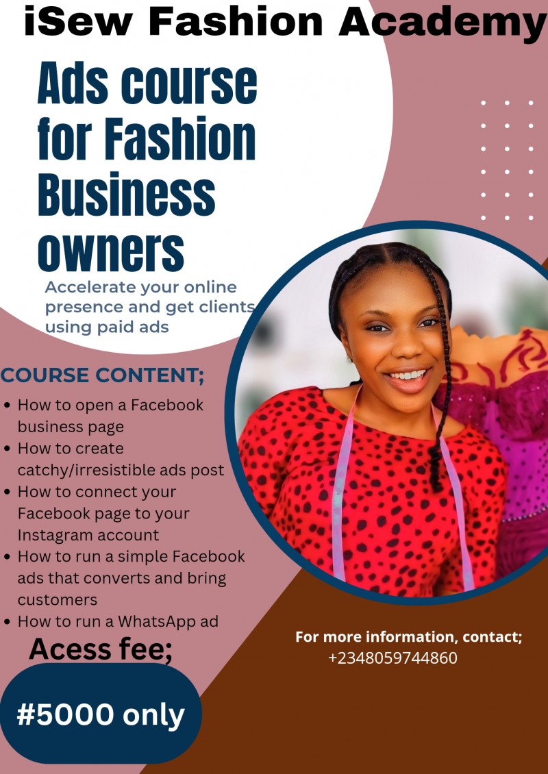 Ads course for fashion business owners