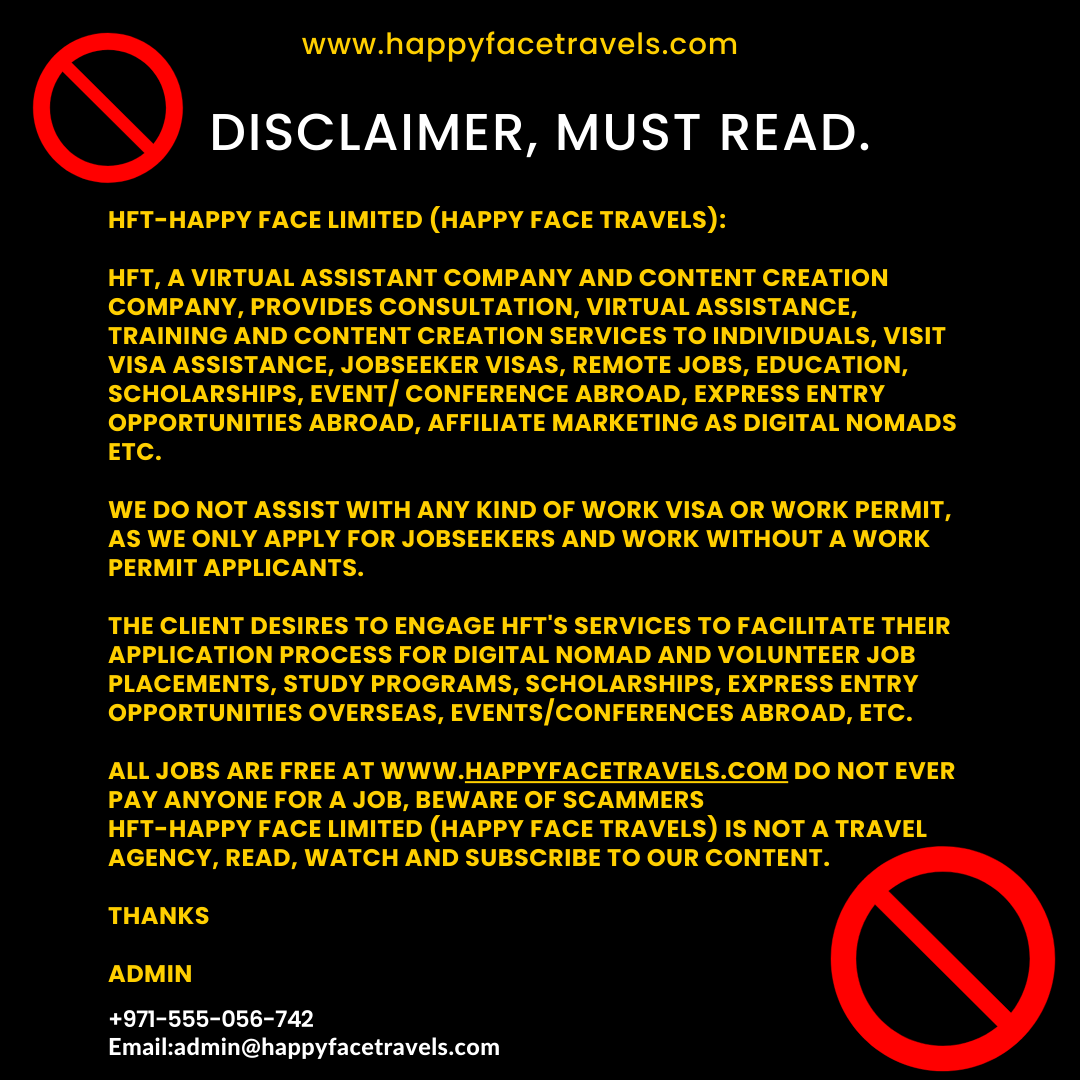 DISCLAIMER, A MUST READ.