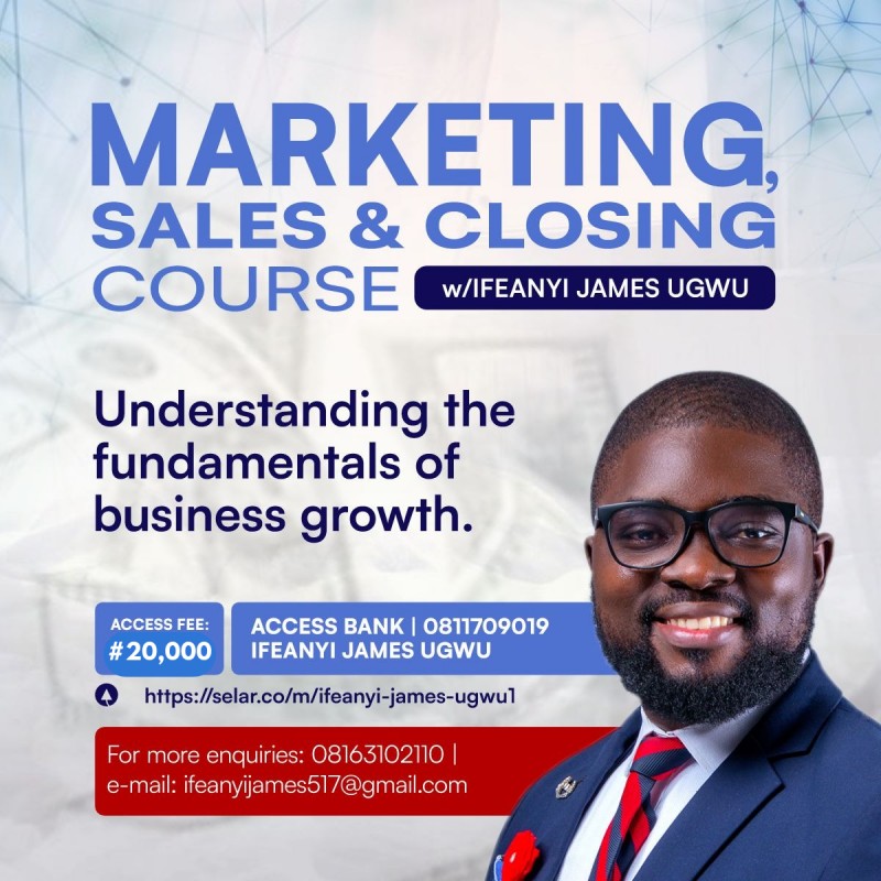 MARKETING, SALES AND CLOSING COURSE