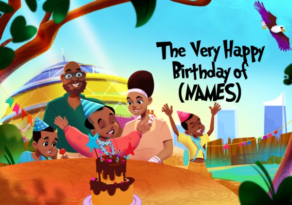 The Very Happy Birthday - Personalized with YOUR child's Name
