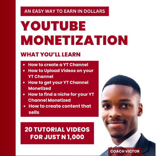 YOUTUBE MONETIZATION COURSE