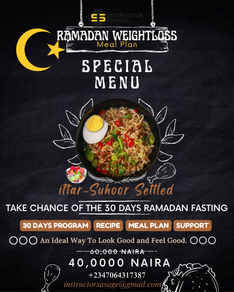 30 Days Ramadan Take Chance Meal Plan