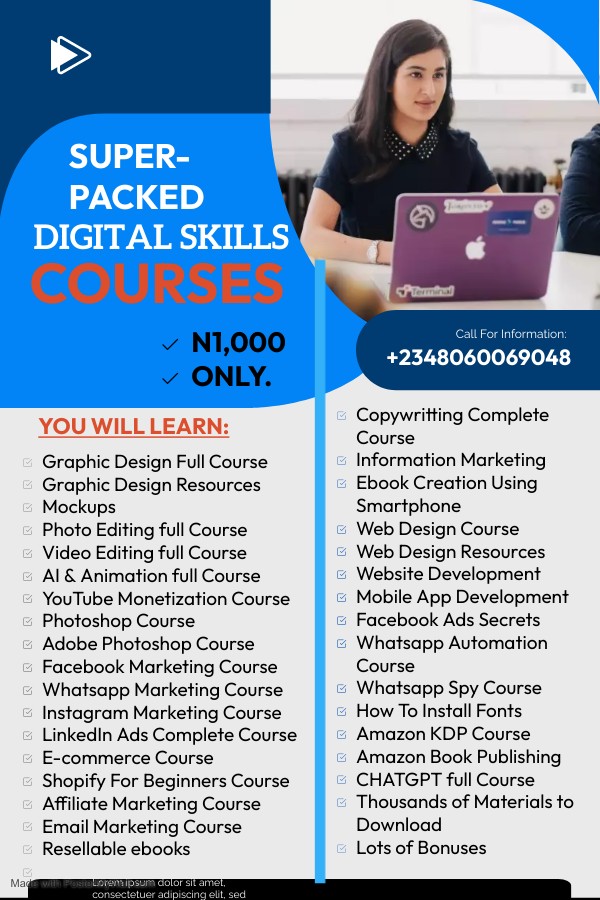 Buy DIGITAL SKILLS COURSES by Isaac John on Selar