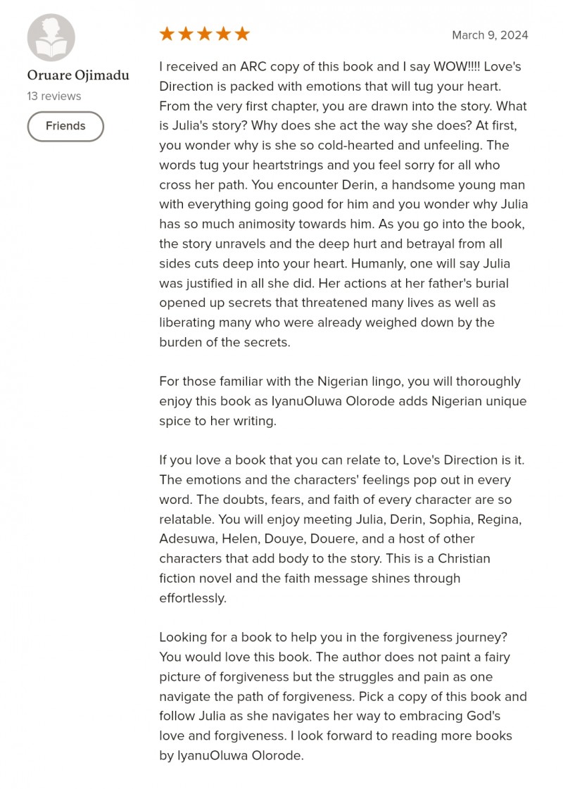 Customer review 1