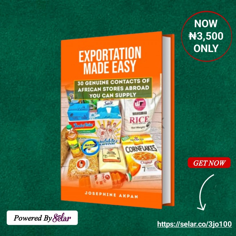 Buy EXPORTATION MADE EASY by Josephine Akpan on Selar