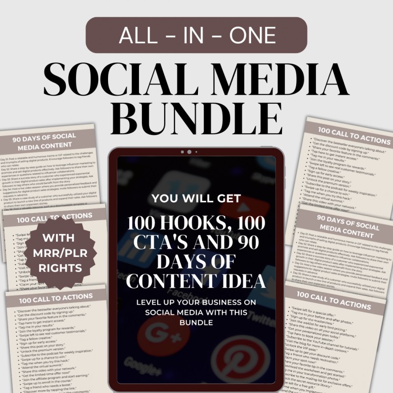 ALL IN ONE SOCIAL MEDIA BUNDLE