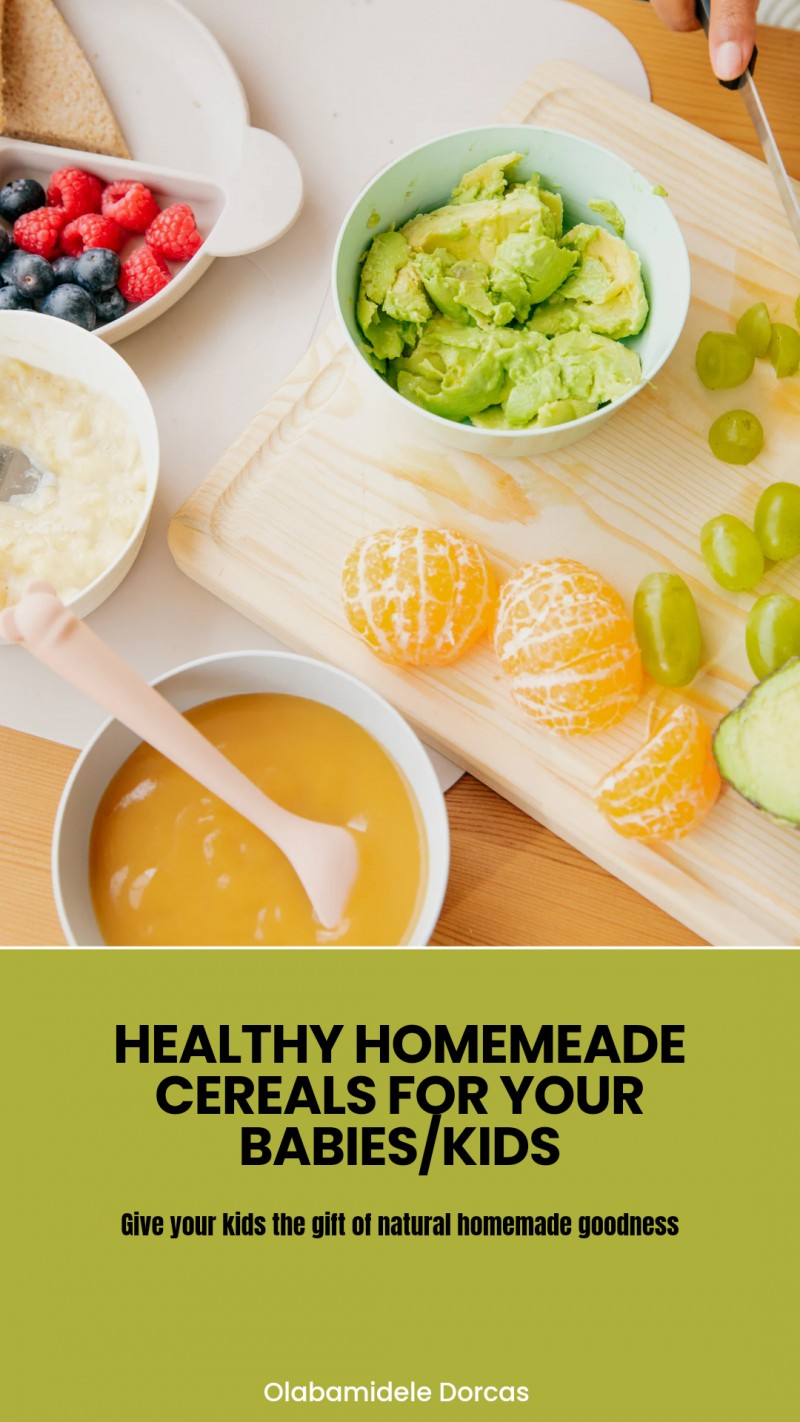 HEALTHY HOMEMADE CEREALS FOR BABIES