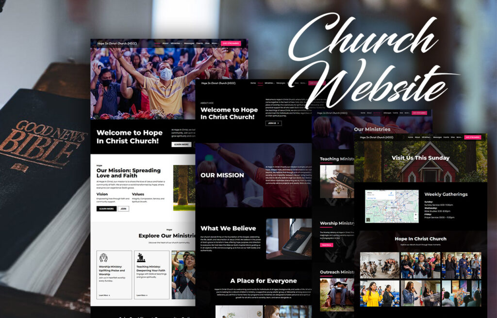 Church Website– Elementor Website Template
