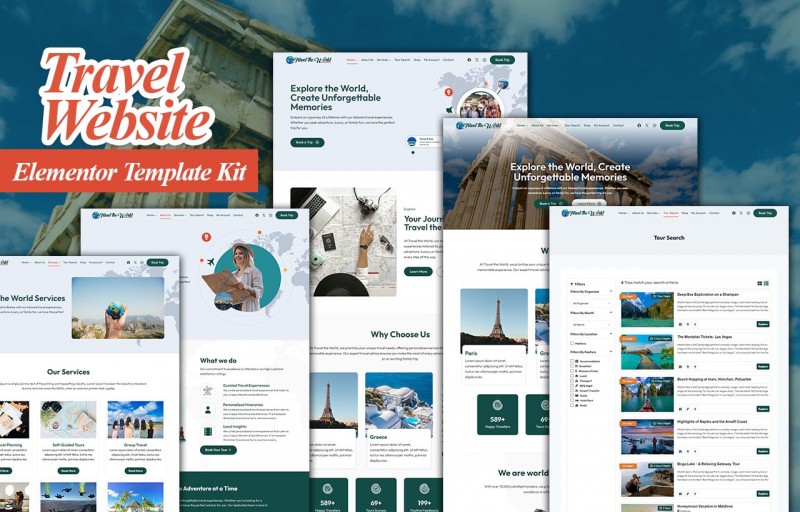 Travel & Tour Elementor Website Template