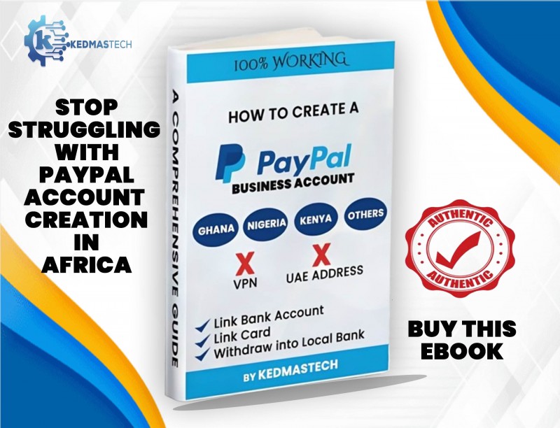 Buy unlock financial freedom with a working paypal account in africa by
