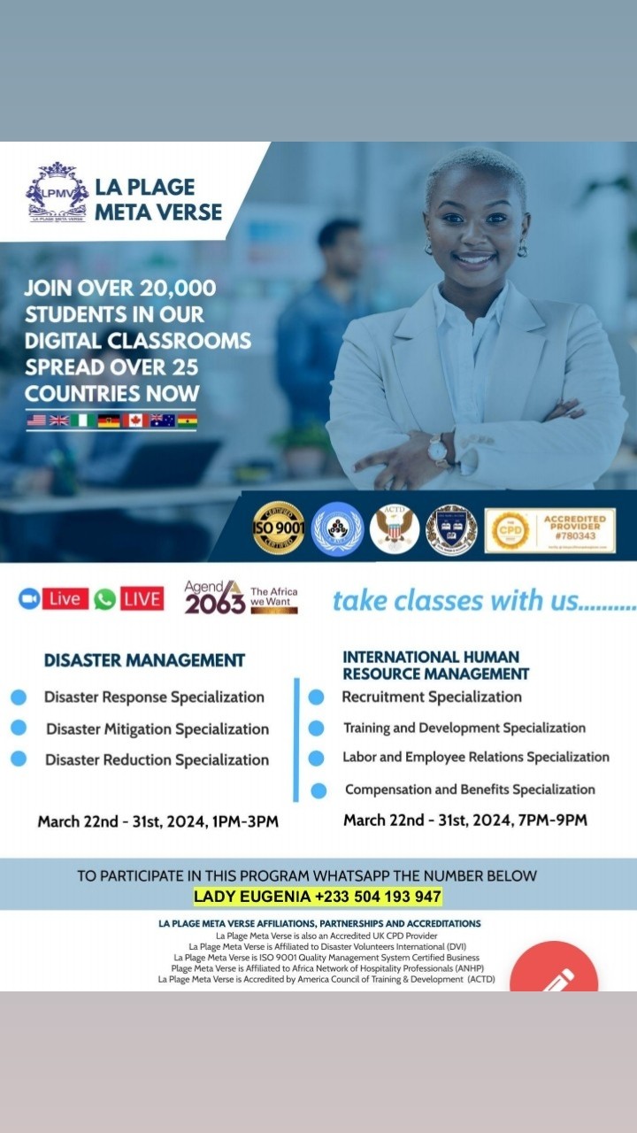 Disaster Management + International Human Resource Management
