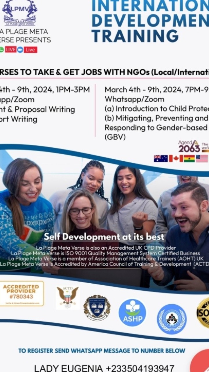 INTERNATIONAL DEVELOPMENT COURSES*