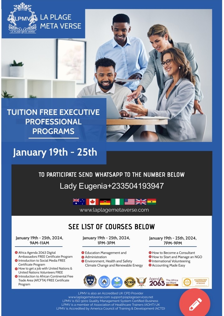 𝗧𝗨𝗜𝗧𝗜𝗢𝗡 𝗙𝗥𝗘𝗘 𝗘𝗫𝗘𝗖𝗨𝗧𝗜𝗩𝗘 𝗖𝗘𝗥𝗧𝗜𝗙𝗜𝗖𝗔𝗧𝗘 𝗣𝗥𝗢𝗚𝗥𝗔𝗠𝗦.