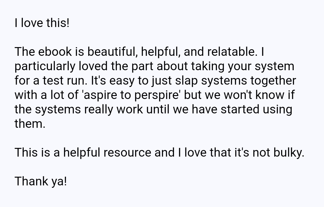 Customer review 1