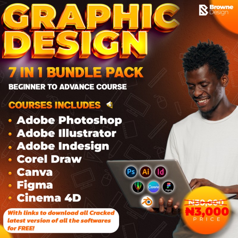 Buy GRAPHIC DESIGN 7 IN 1 BUNDLE PACK by Lewis Brown on Selar.co