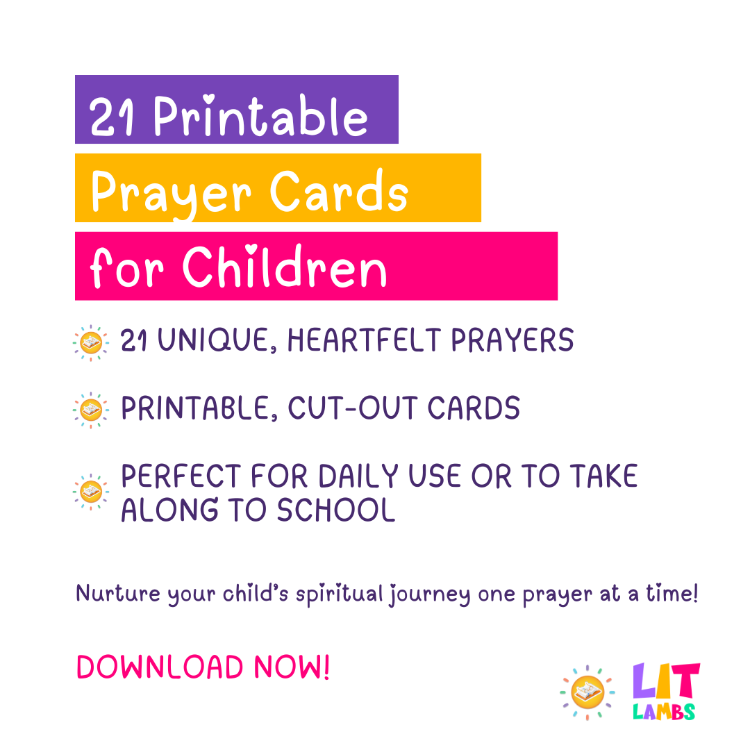 Lit Lambs Prayer Cards