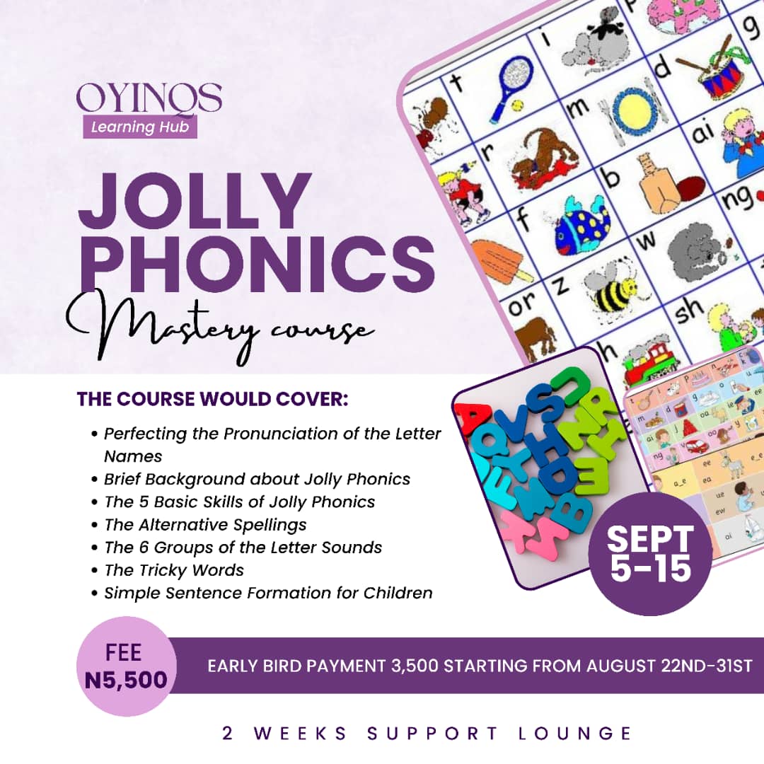 Buy Jolly Phonics Mastery Course (Group Class) by Maryam Ishaq on Selar