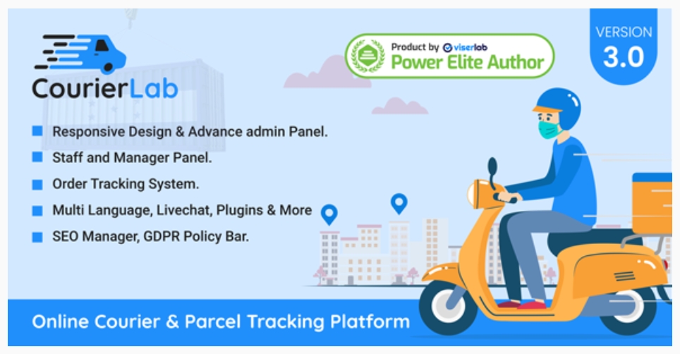 CourierLab - Online Courier And Parcel Tracking Platform (Licensed)