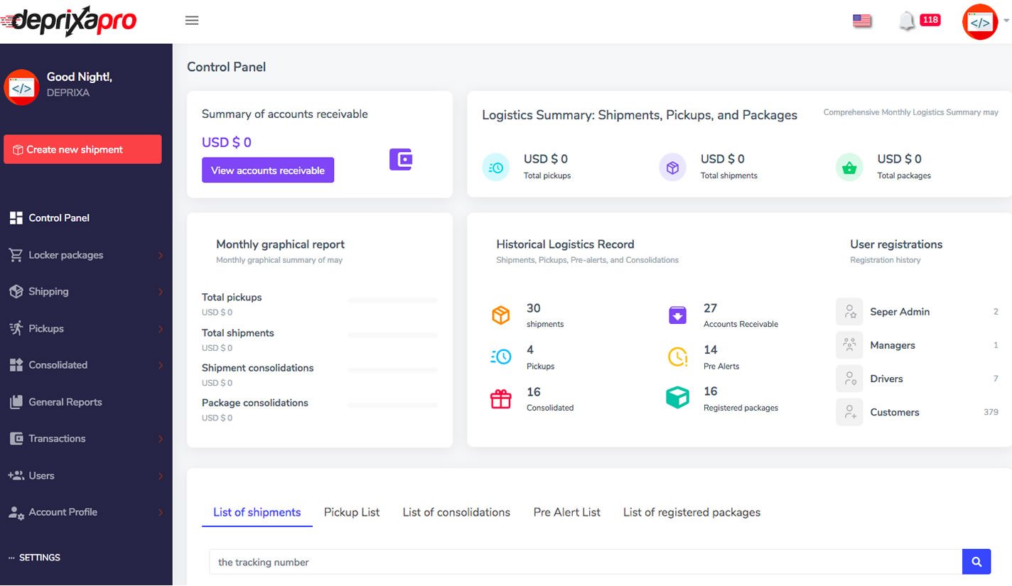 Deprixa Pro - Courier & Logistics System v8.4 (Licensed)
