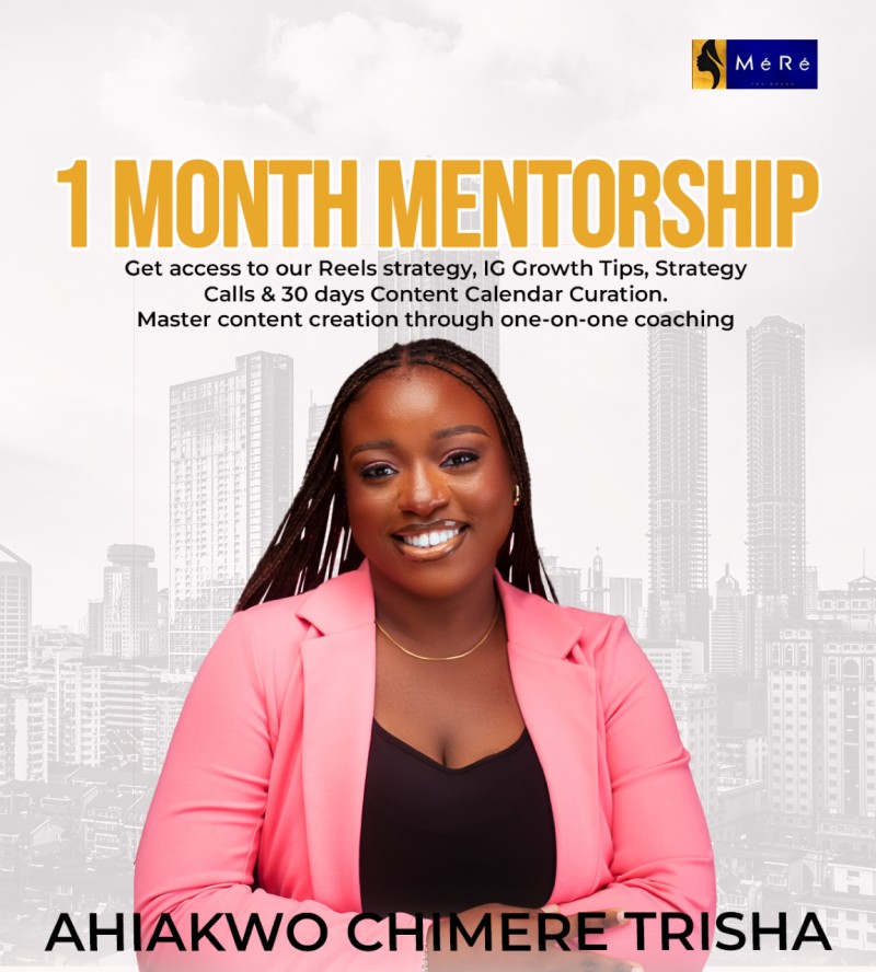 1 MONTH MENTORSHIP