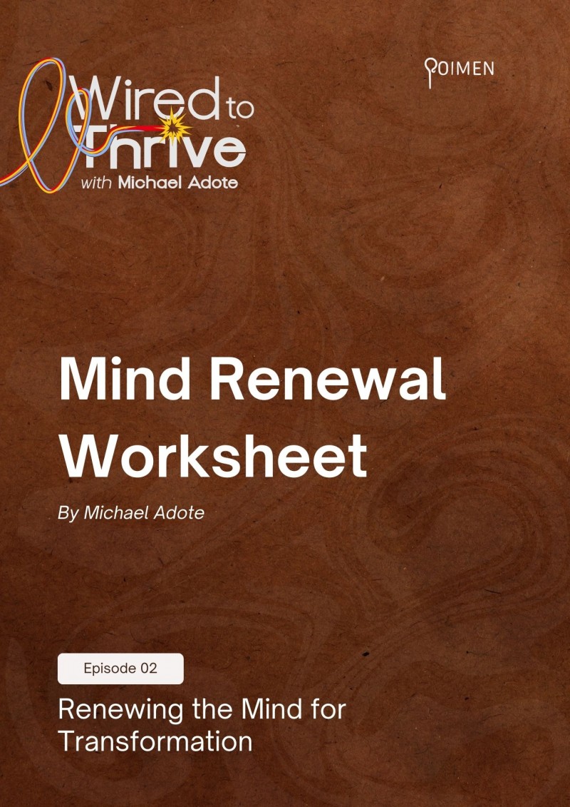 Mind Renewal Worksheet
